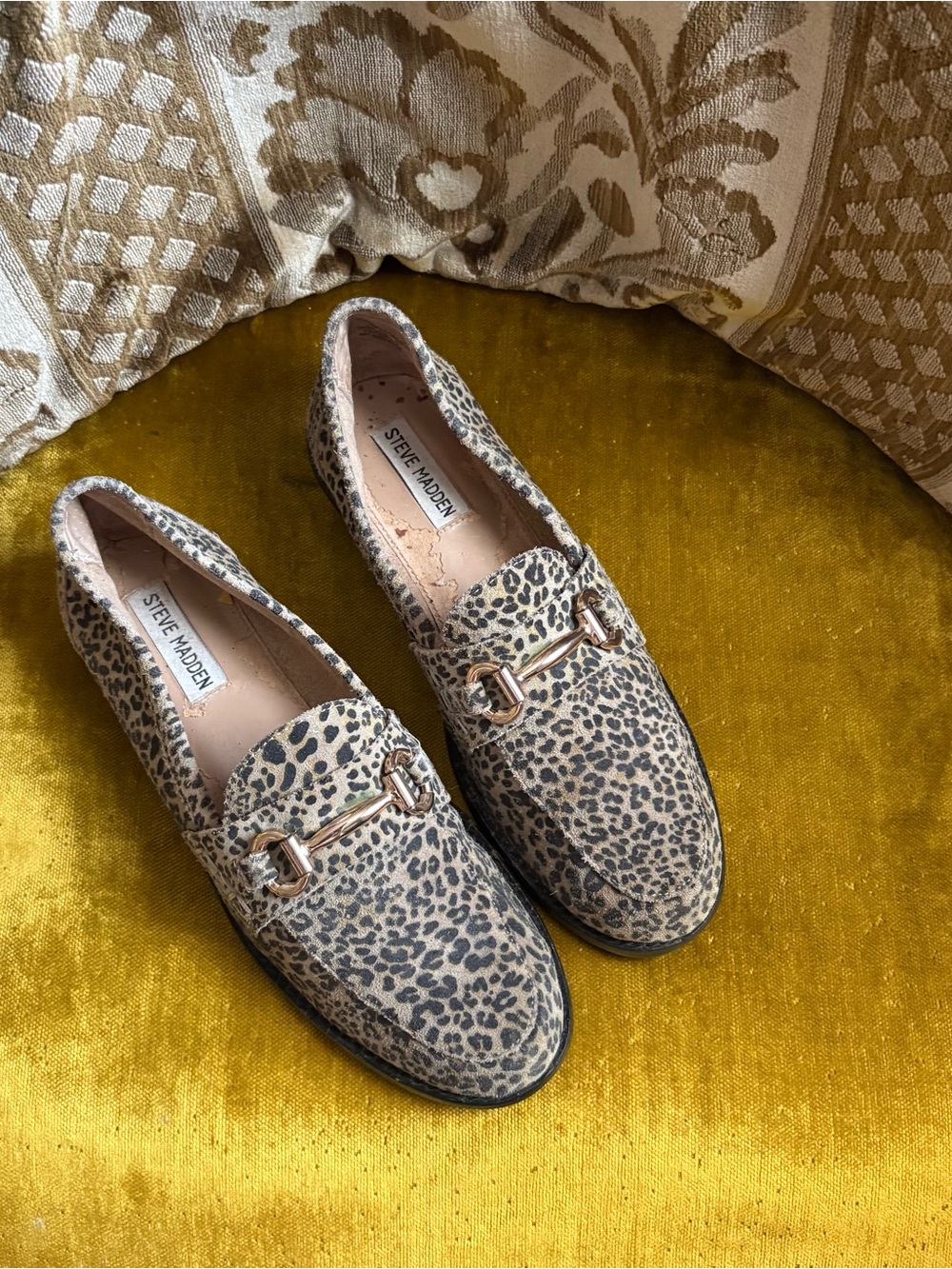 Steve Madden Leopard Loaders
